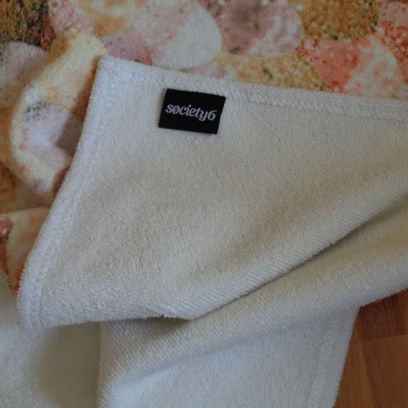Society 6 set of hand towels (2) Guest towel Guest bathroom powder room - Picture 3 of 8